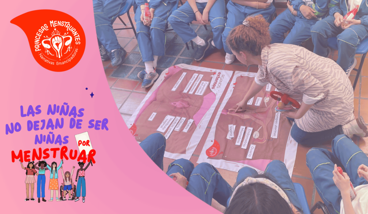 Educación menstrual emancipadora, princesas menstruantes, educadoras menstruales