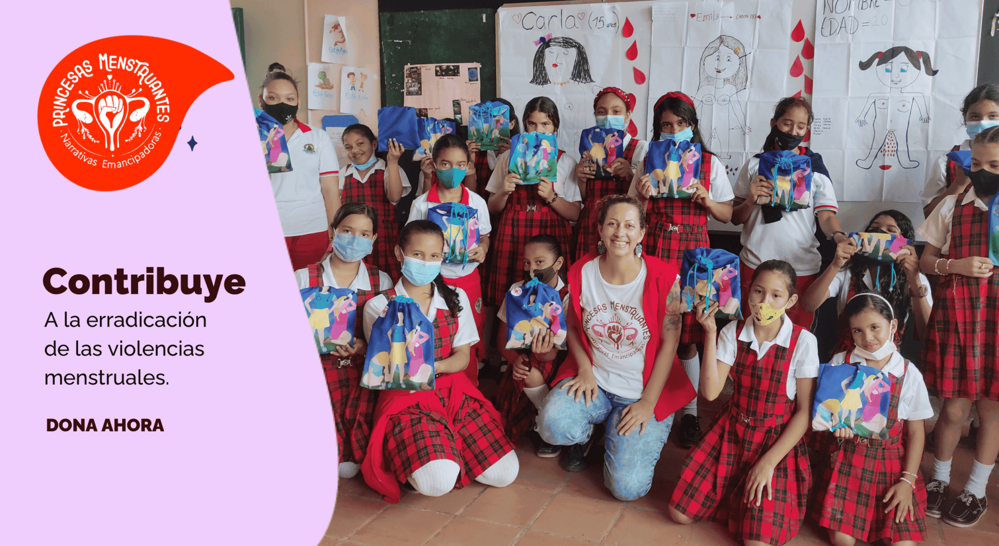 Educación menstrual emancipadora. princesas menstruantes