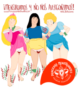 Princesas menstruantes, menstruamos y no nos avergonzamos